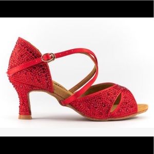 GFranco Gem Salsa shoes in Ruby